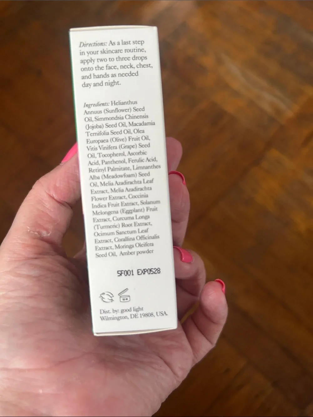 Alphabet Oil - Hydrating Face Oil Serum (Green)